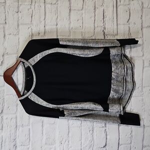 MTA Sport Black and Gray Long Sleeve Top